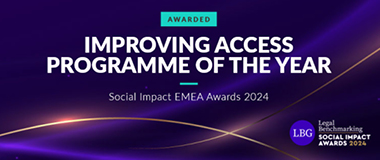 EMEA award win for ALG’s social mobility programme